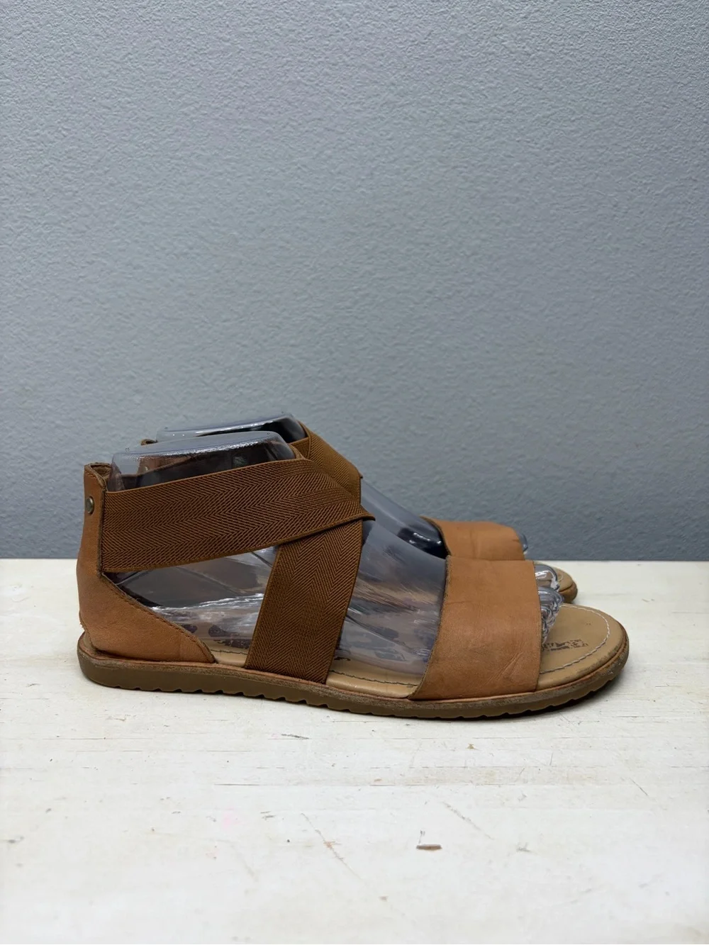 Sorel Brown Ella Strap Sandals Size 7